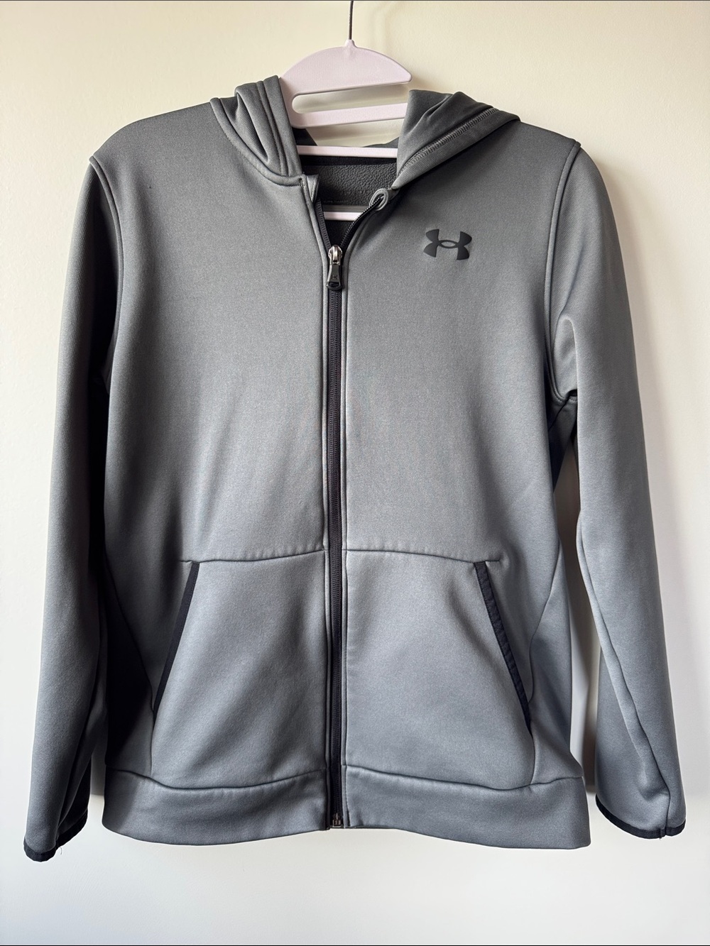 Under Armour Gray Zip-Up Performance Hoodie